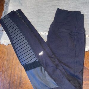 Alo Yoga Black Moto Leggings High Waisted Women’s Small